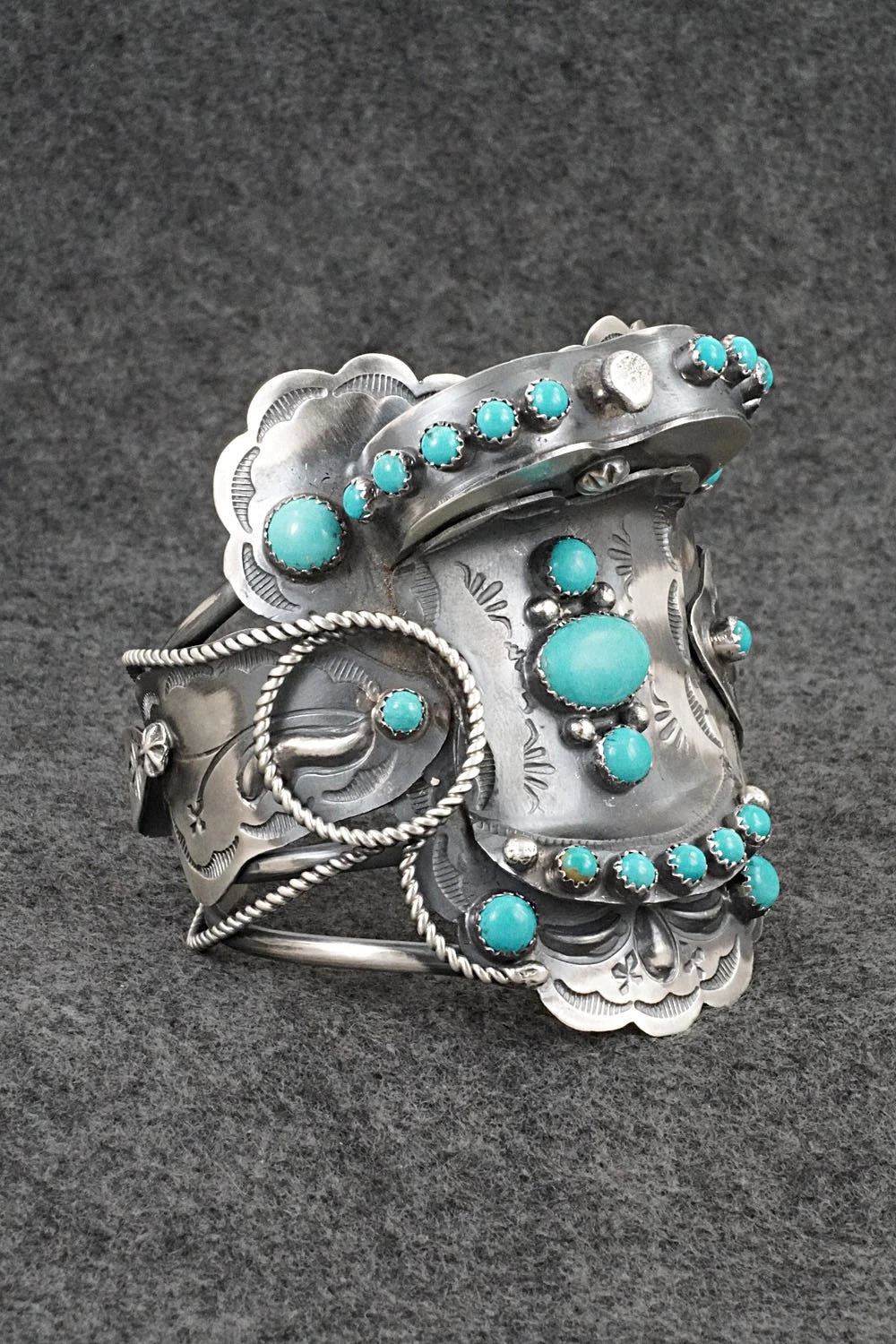 Turquoise & Sterling Silver Bracelet - Tim Yazzie