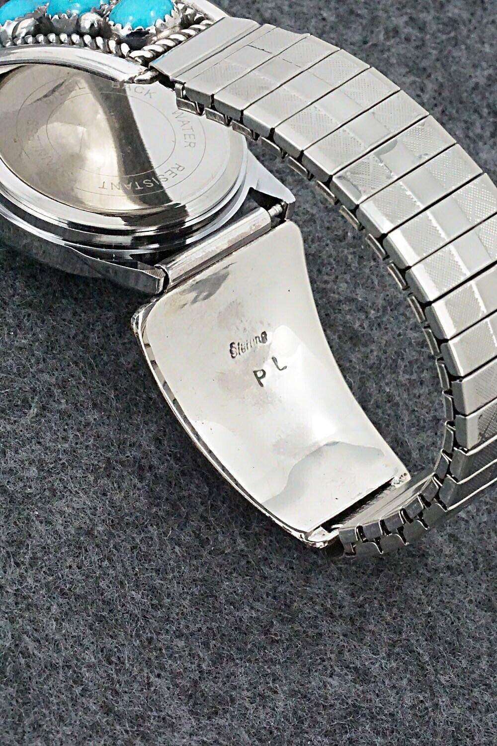 Turquoise & Sterling Silver Watch Bracelet - Paul Largo