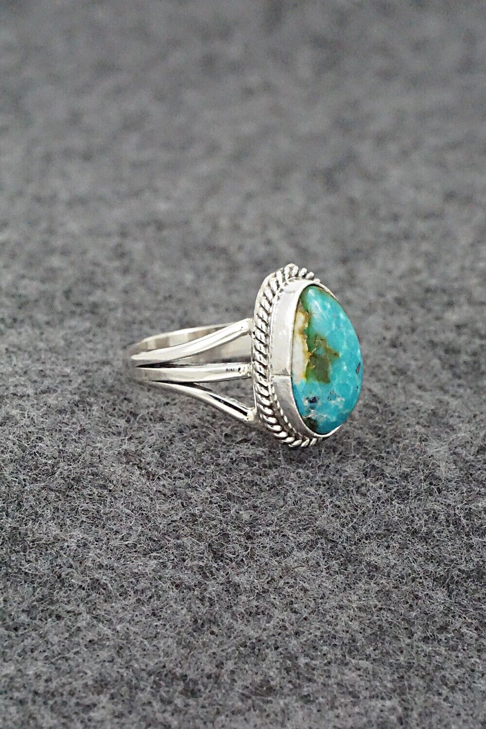Turquoise & Sterling Silver Ring - Alice Rose Saunders - Size 6.5