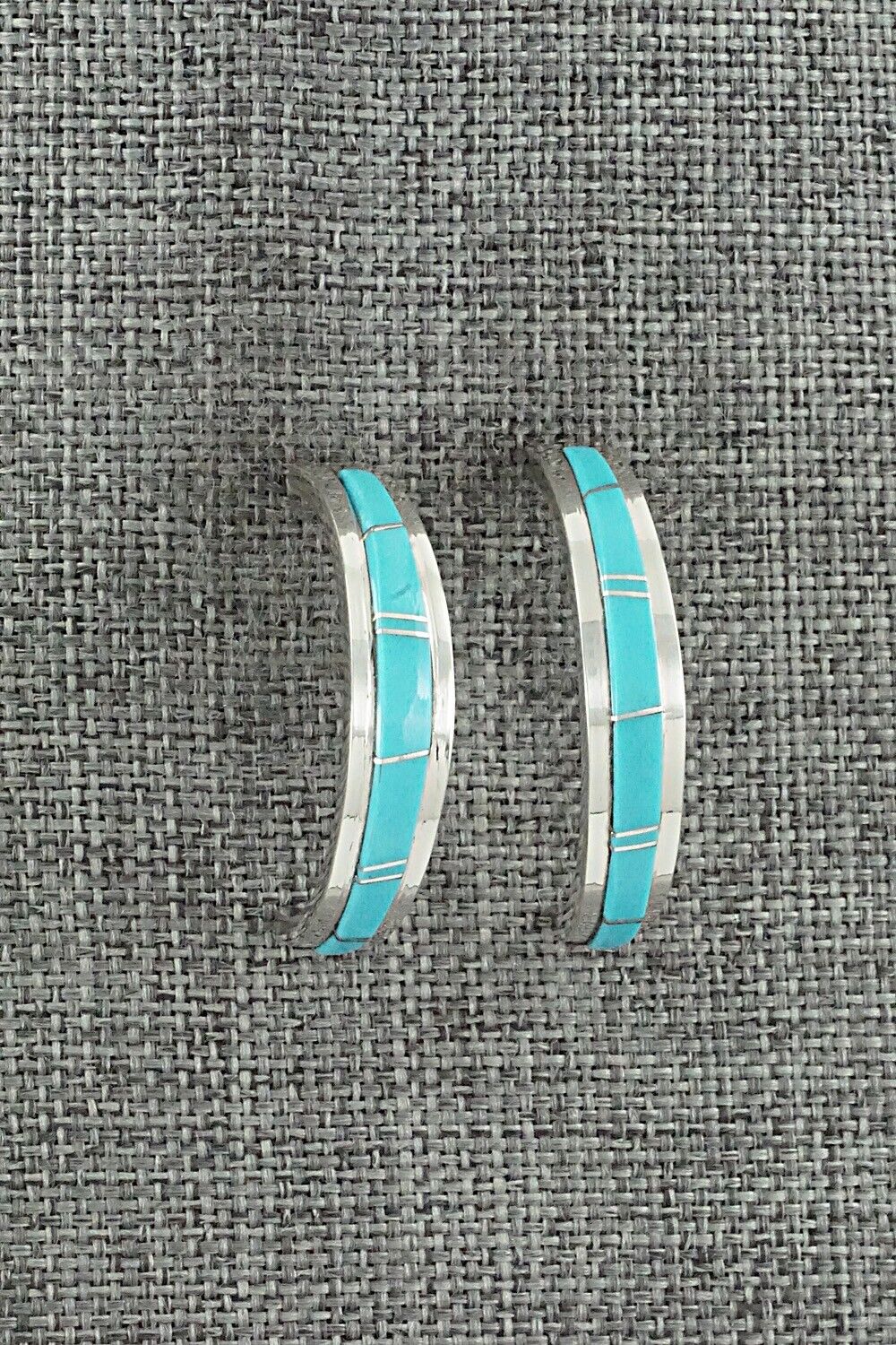 Turquoise & Sterling Silver Earrings - Wilbert Muskett Jr.