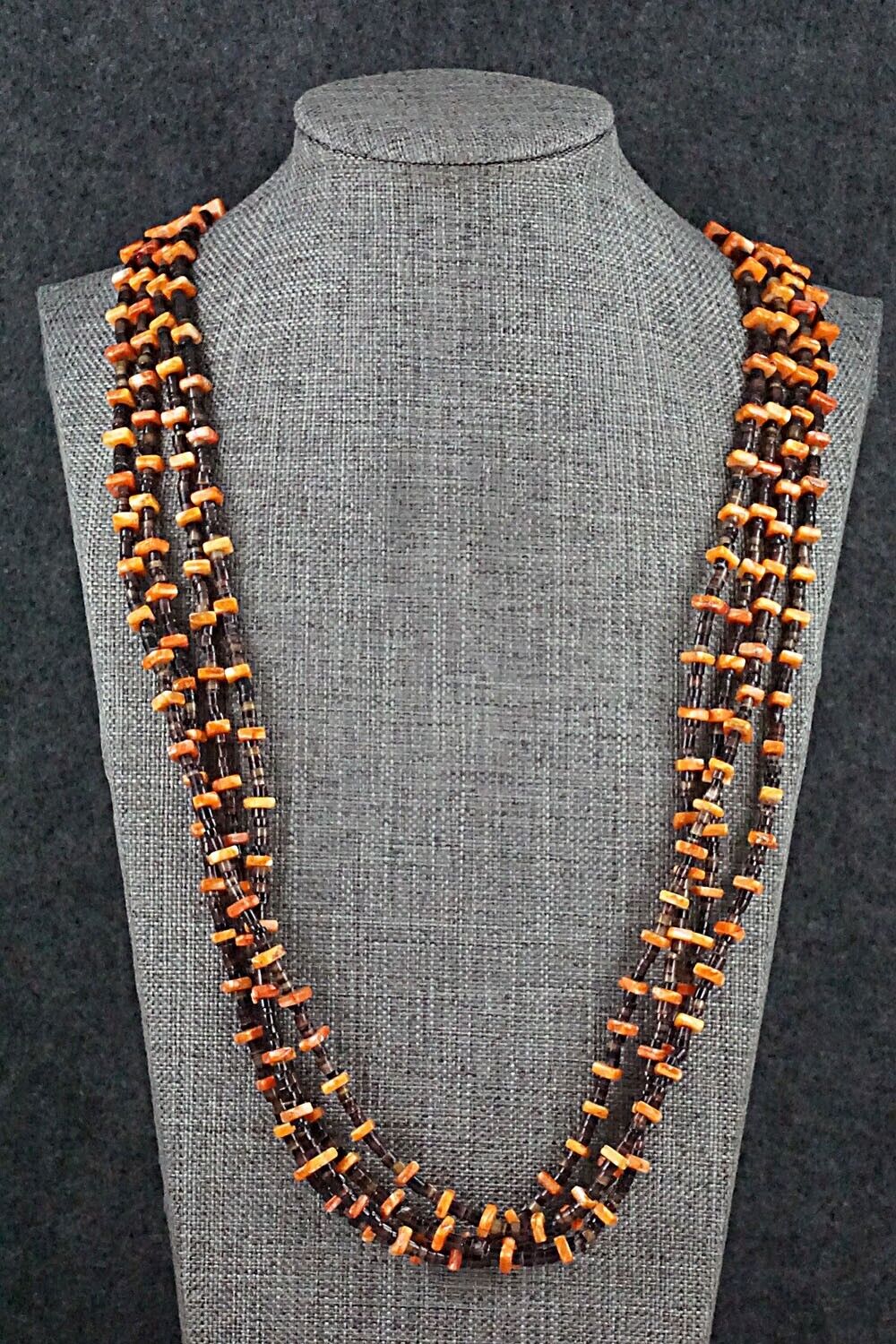 Shell, Spiny Oyster and Sterling Silver Necklace - Irene Lavato