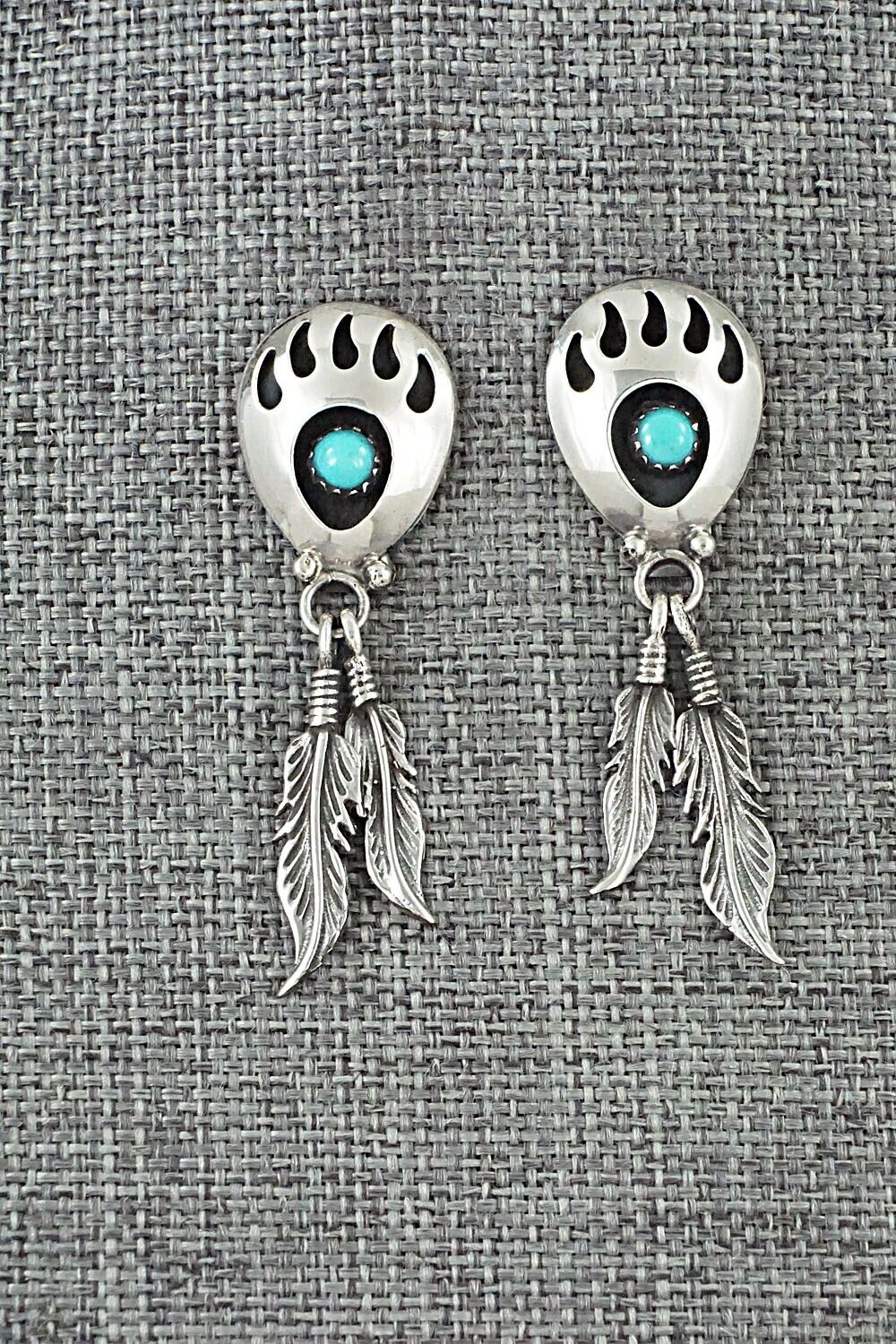 Turquoise & Sterling Silver Earrings - Annie Spencer