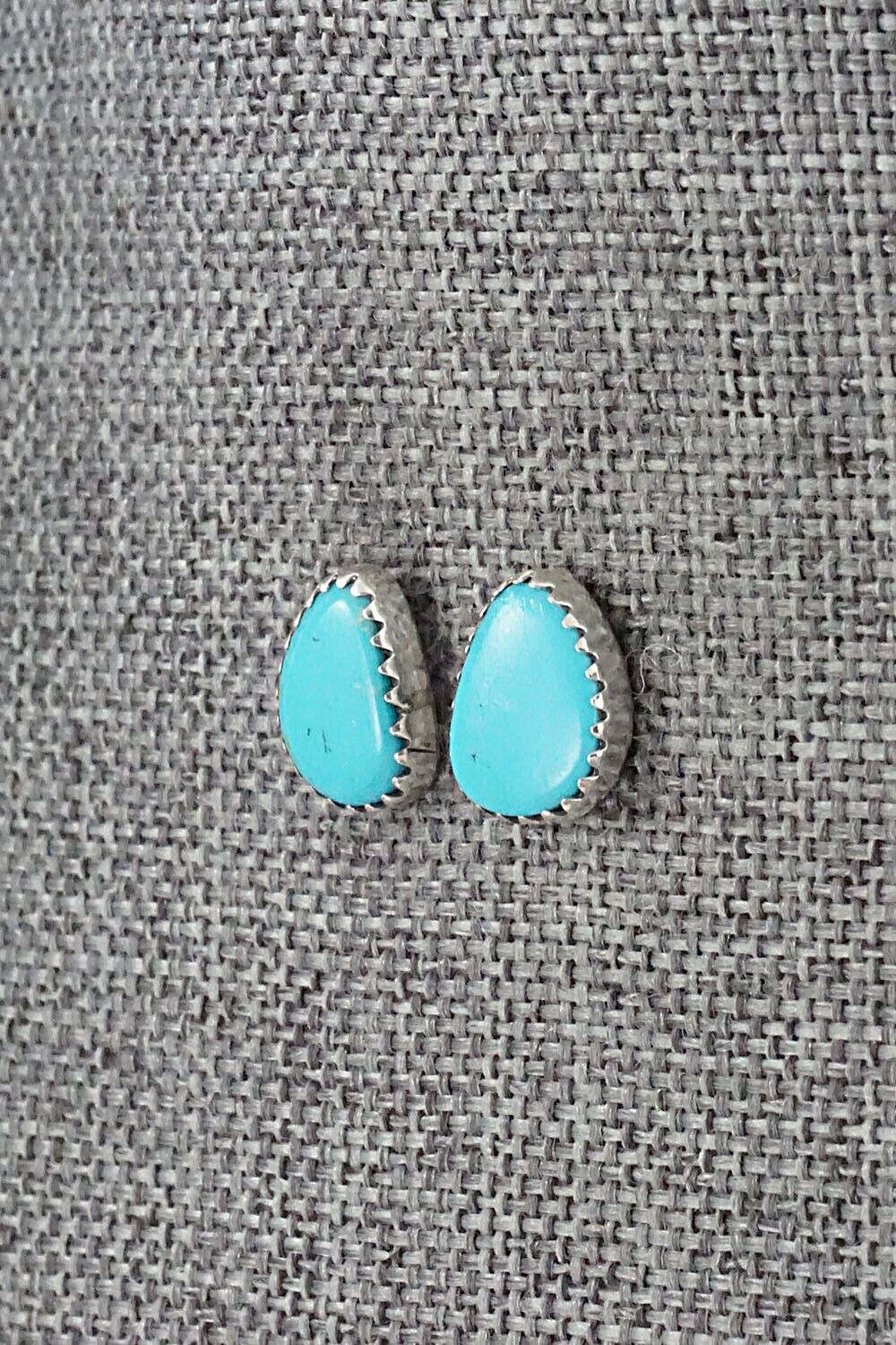 Turquoise & Sterling Silver Earrings - Annie Spencer