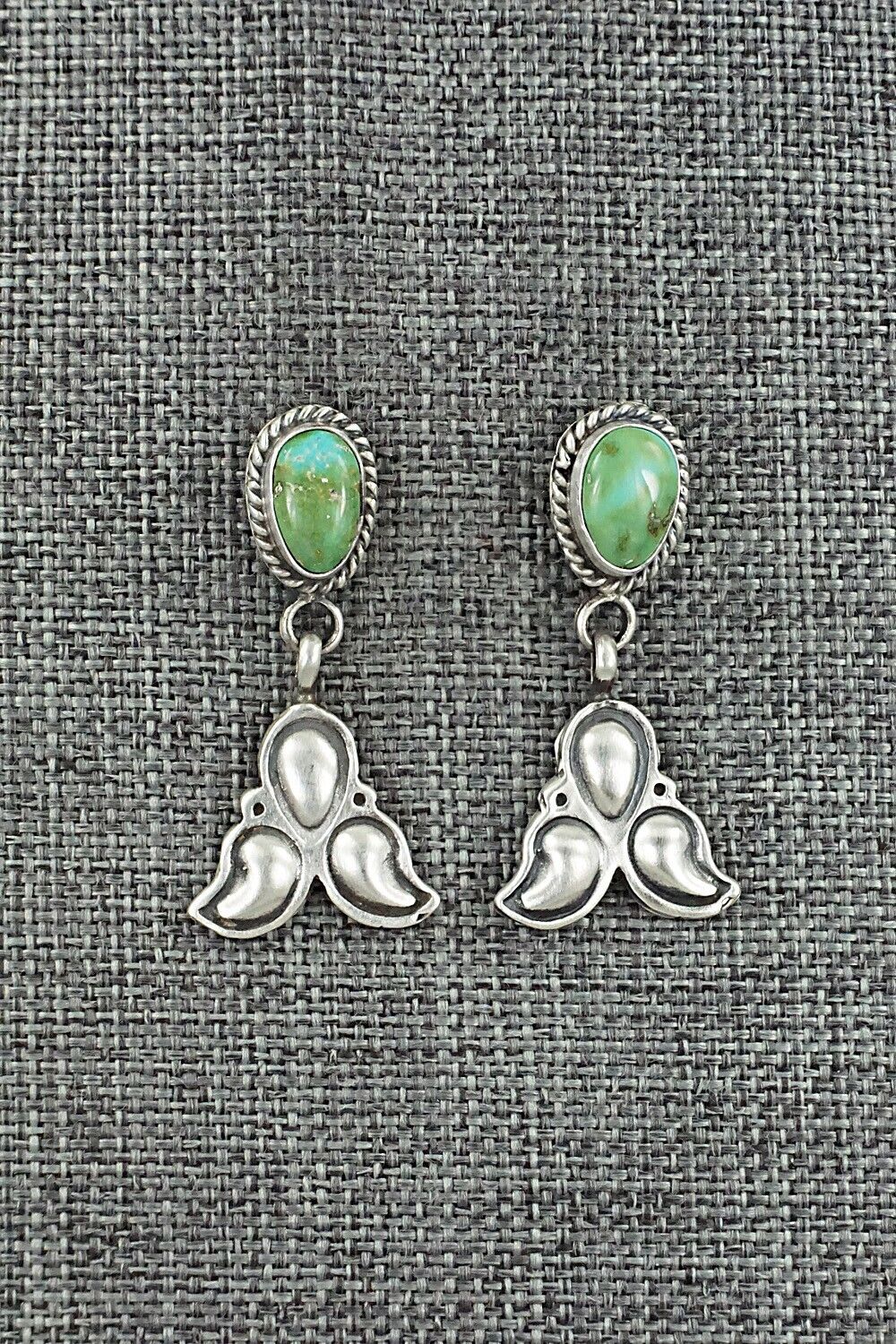 Turquoise & Sterling Silver Earrings - Bobby Platero