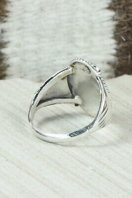 Turquoise & Sterling Silver Ring - Jeanette Saunders - Size 14