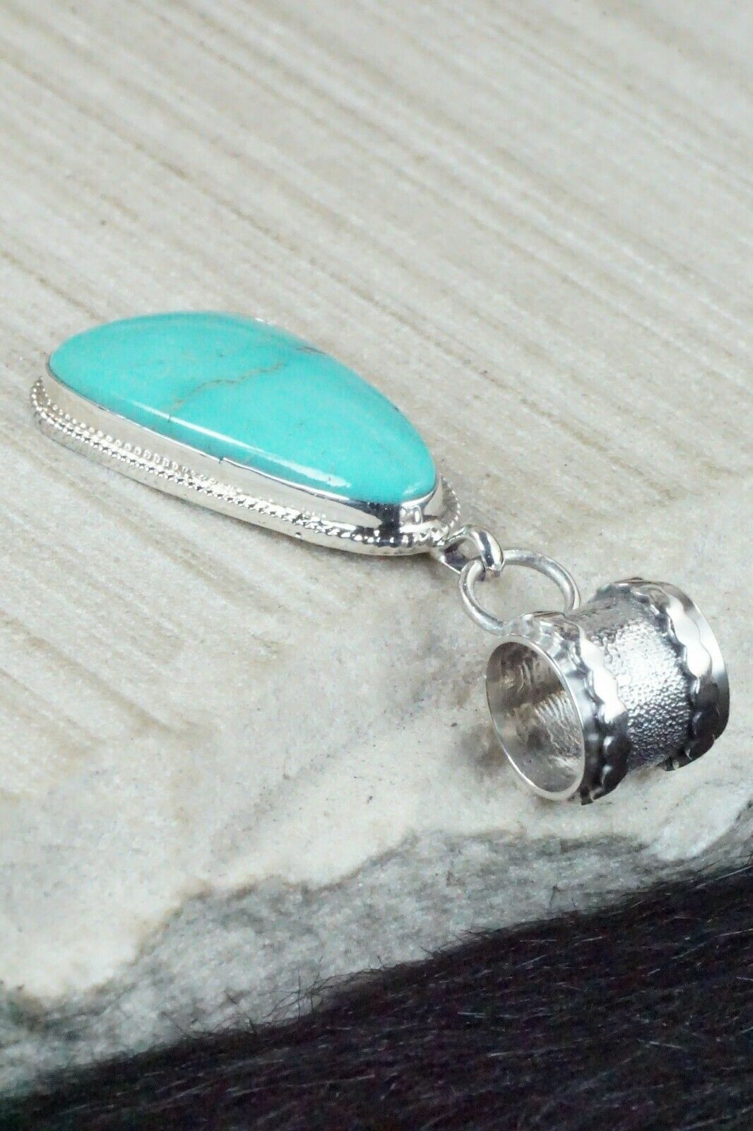 Turquoise & Sterling Silver Pendant - Sharon McCarthy