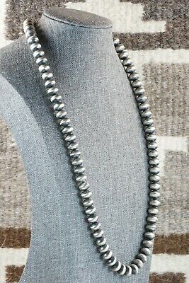 Navajo Sterling Silver Pearl Necklace - Jan Mariano