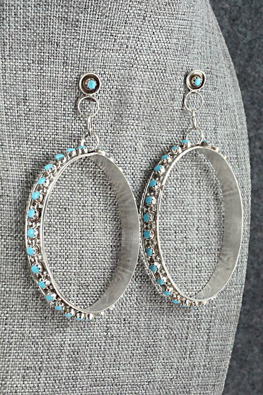 Turquoise & Sterling Silver Earrings - Joanne Cheama