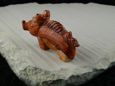 Hog Zuni Fetish Carving - Louise Ponchuella - High Lonesome Trading