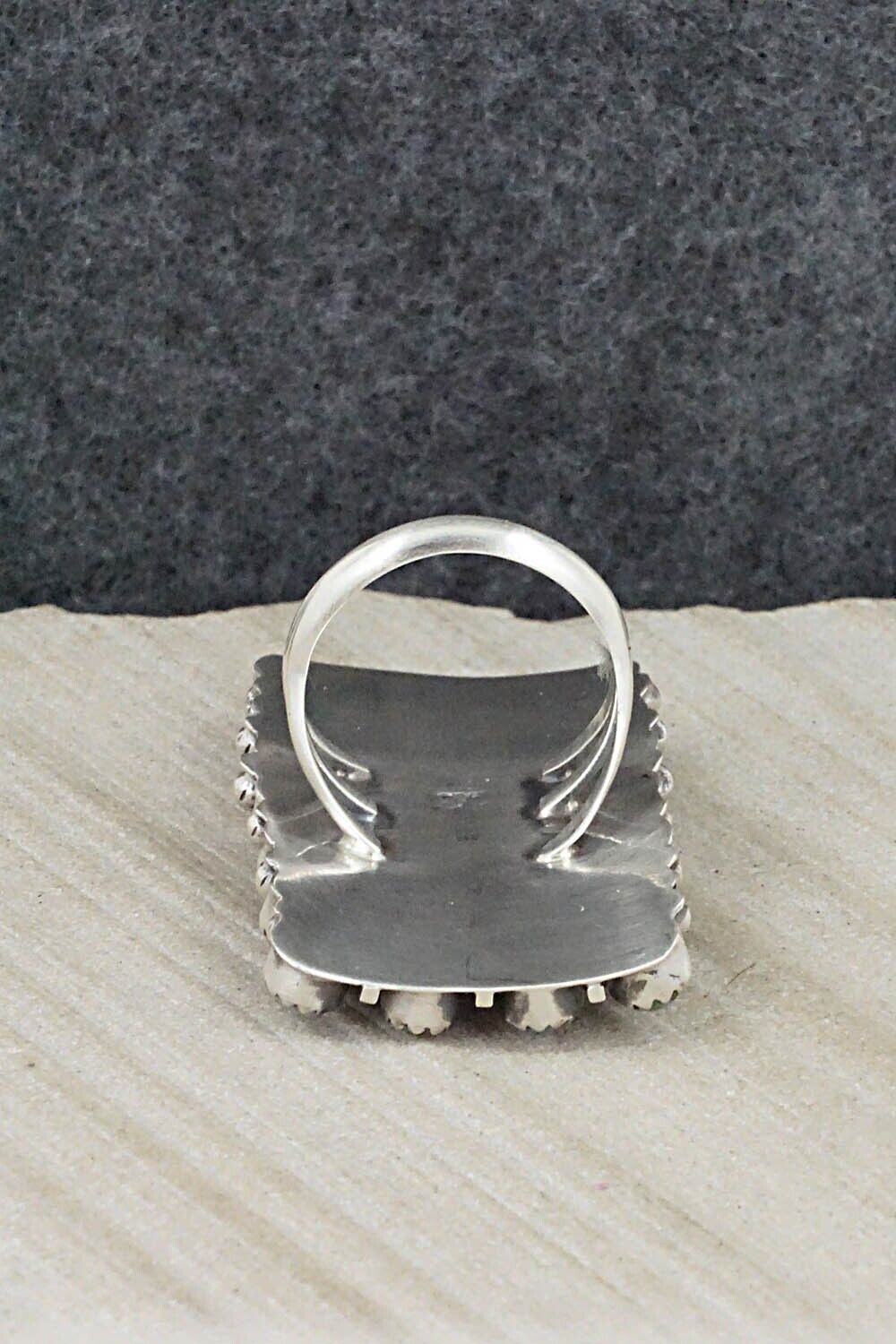 Turquoise & Sterling Silver Ring - Roberta Begay - Size 7.5