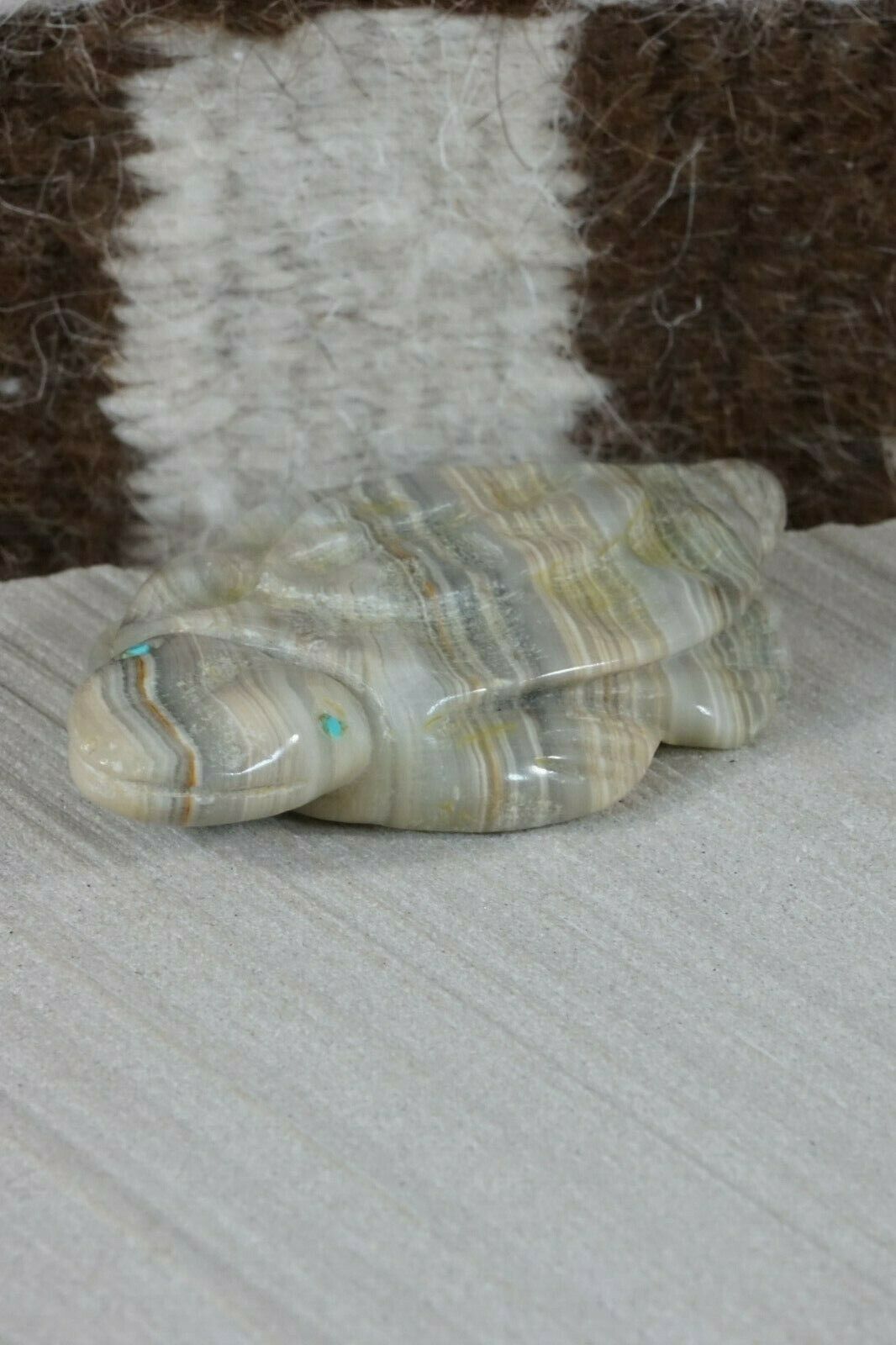 Turtle Zuni Fetish Carving - Calvin Weeka Jr - High Lonesome Trading