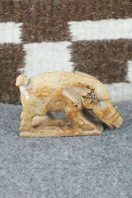 Boar Zuni Fetish Carving - Derrick Kaamasee
