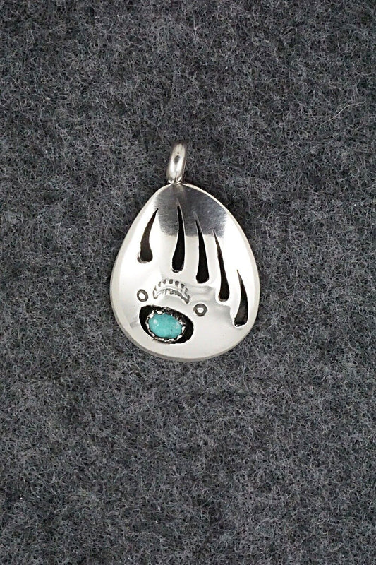 Turquoise & Sterling Silver Pendant - Ervin Begay