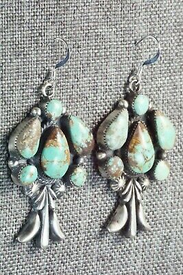 Turquoise & Sterling Silver Earrings - Bobby Platero
