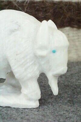 Buffalo Zuni Fetish Carving - Derrick Kaamasee