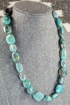 Turquoise & Sterling Silver Necklace - Navajo