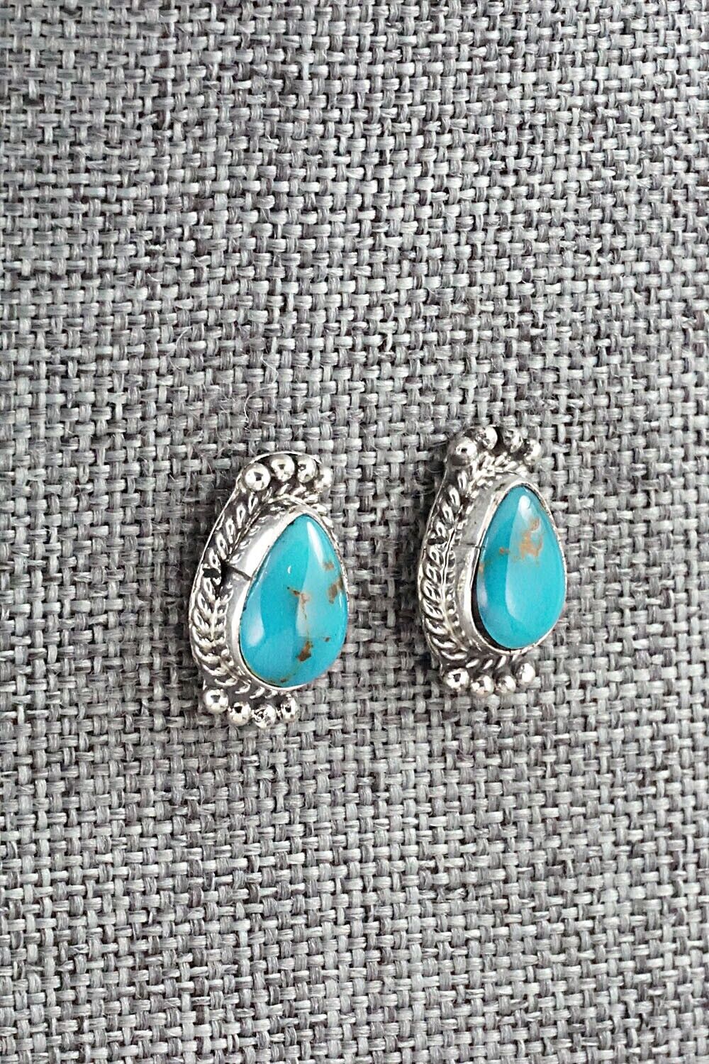 Turquoise & Sterling Silver Earrings - Jan Mariano