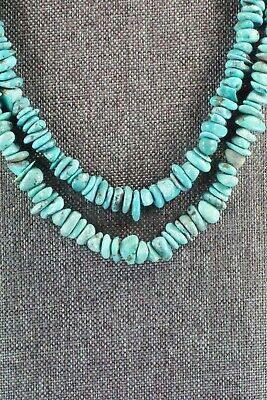 Turquoise & Sterling Silver Necklace - Navajo - High Lonesome Trading