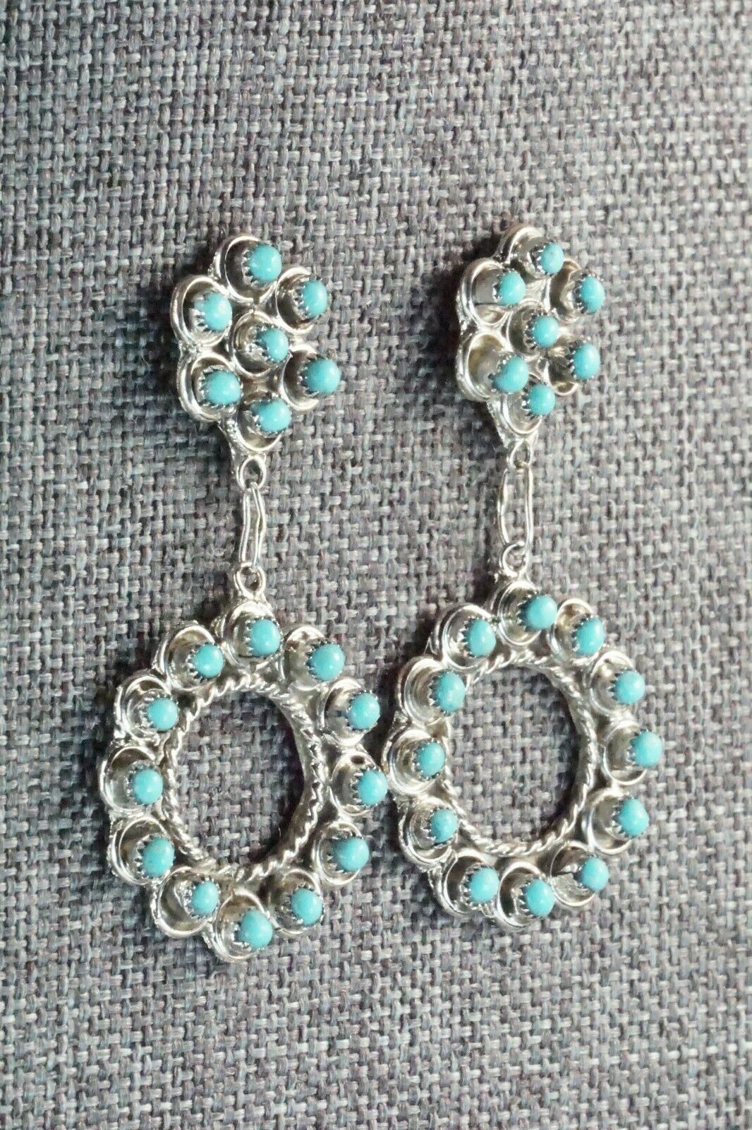 Turquoise & Sterling Silver Earrings - Waylon Johnson