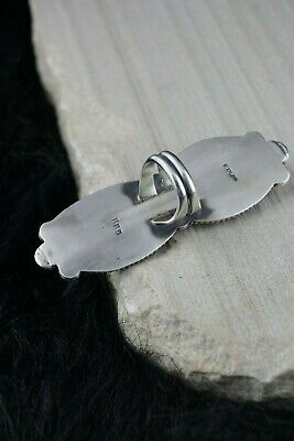 Navajo Spiny Oyster and Sterling Silver Ring - Readda Begay - Size 8.5 - High Lonesome Trading