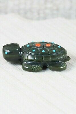 Turtle Zuni Fetish Carving - Reynold Lunasee - High Lonesome Trading