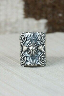 Navajo Sterling Silver Ring - Derrick Gordon - Size 9 - High Lonesome Trading