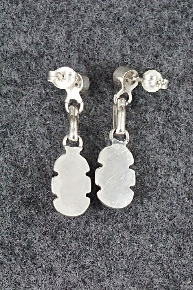 Multi Stone Inlay & Sterling Silver Earrings - Ernest Leekya