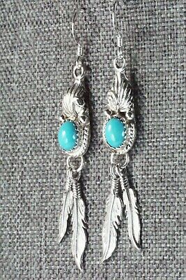 Turquoise & Sterling Silver Earrings - Judy Largo