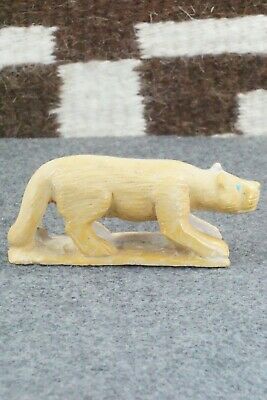 Mountain Lion Zuni Fetish Carving - Derrick Kaamasee