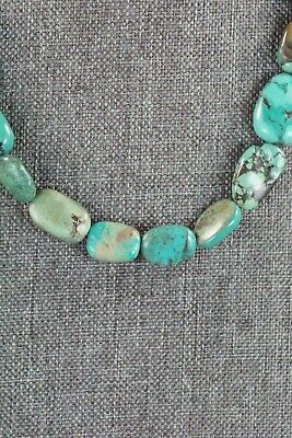 Turquoise & Sterling Silver Necklace - Navajo