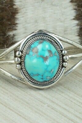 Turquoise and Sterling Silver Bracelet - Navajo