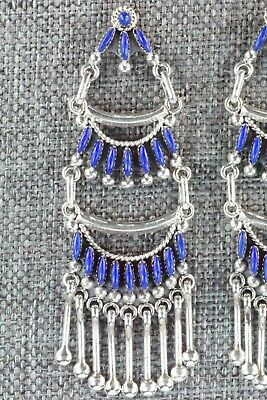 Lapis & Sterling Silver Earrings - Stewart Nakatewa
