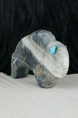 Buffalo Zuni Fetish Carving - Kevin Quam - High Lonesome Trading