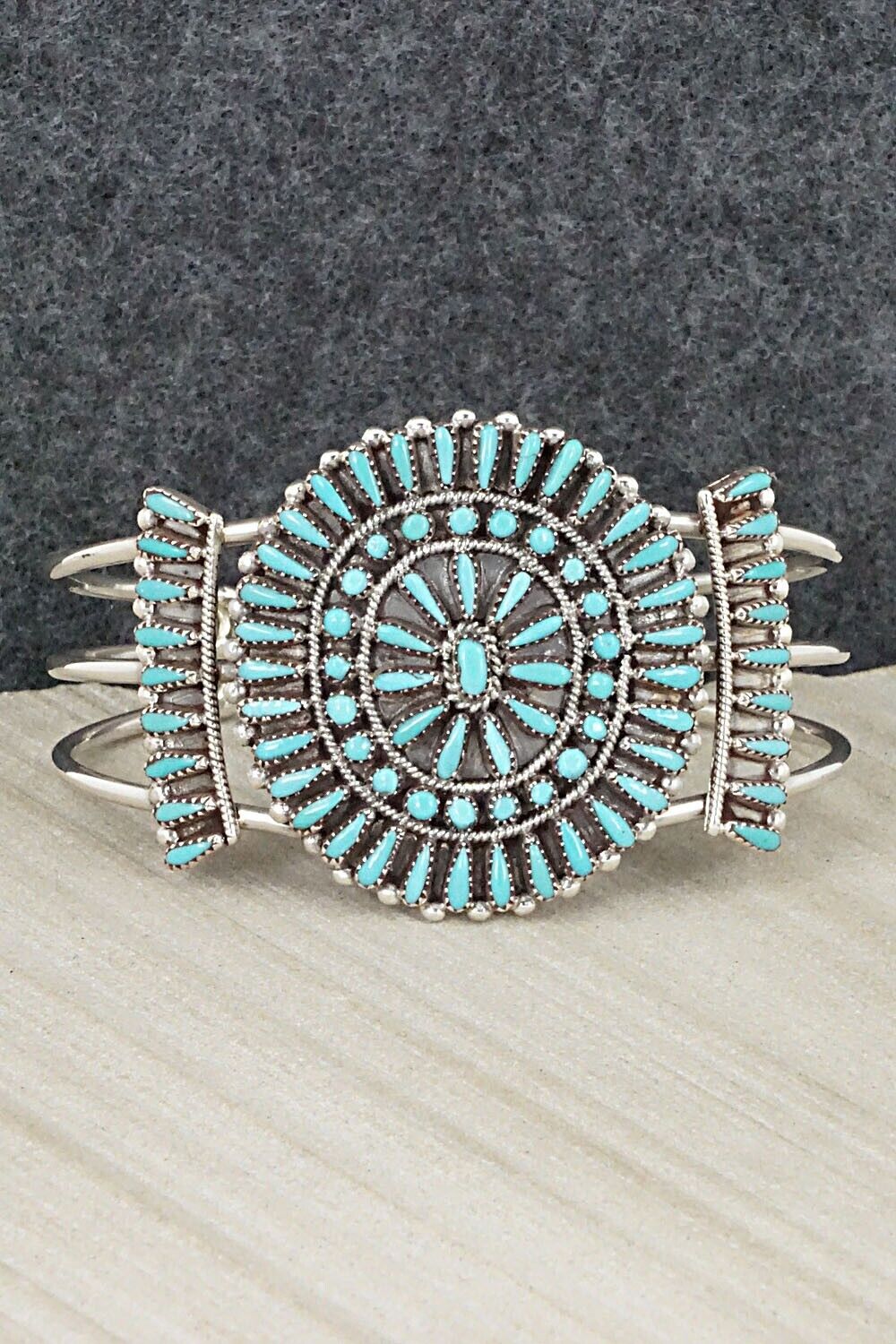 Turquoise & Sterling Silver Bracelet - Judy Wallace