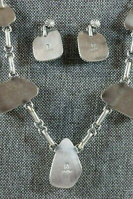 Navajo Turquoise & Sterling Silver Necklace - Raymond Delgarito - High Lonesome Trading