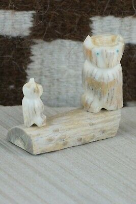 Owl Zuni Fetish Carving - Brandon Phillips