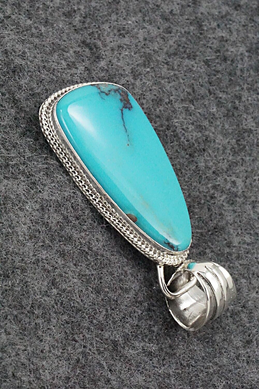 Turquoise and Sterling Silver Pendant - Sharon McCarthy