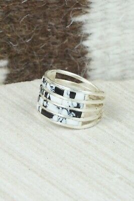 White Buffalo & Sterling Silver Ring - Claresse Kylestewa - Size 7.5