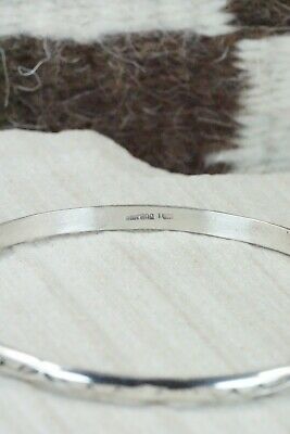 Navajo Sterling Silver Bangle - Elaine Tahe