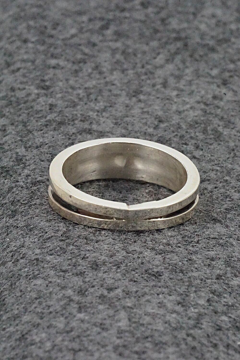 Multi-Stone & Sterling Silver Inlay Ring - Wilbert Muskett Jr. - Size 11