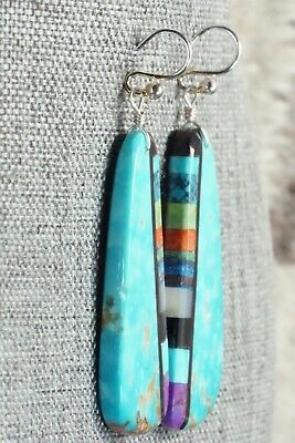 Multi Stone & Sterling Silver Earrings - Ronald Chavez