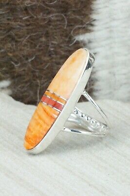 Spiny Oyster & Sterling Silver Ring - Harold Smith - Size 6.25