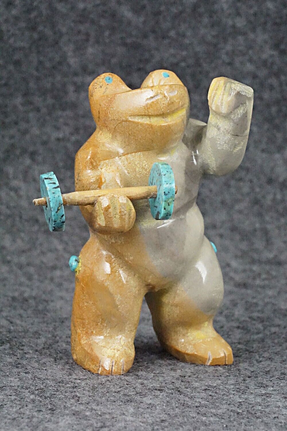 Frog Zuni Fetish Carving - Enrike Leekya