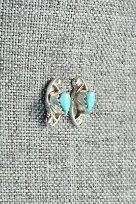 Turquoise & Sterling Silver Earrings - Lloyd Kanesta