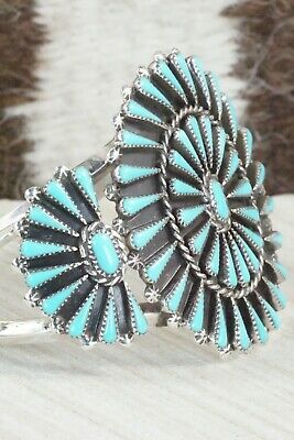 Turquoise & Sterling Silver Bracelet - Carlos Tsipa
