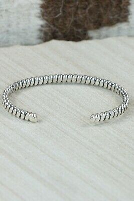 Navajo Sterling Silver Bracelet - Elaine Tahe