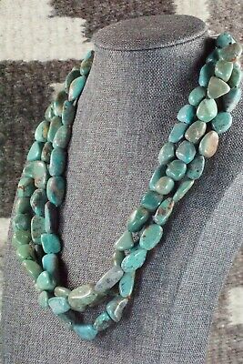 Turquoise & Sterling Silver Necklace - Navajo