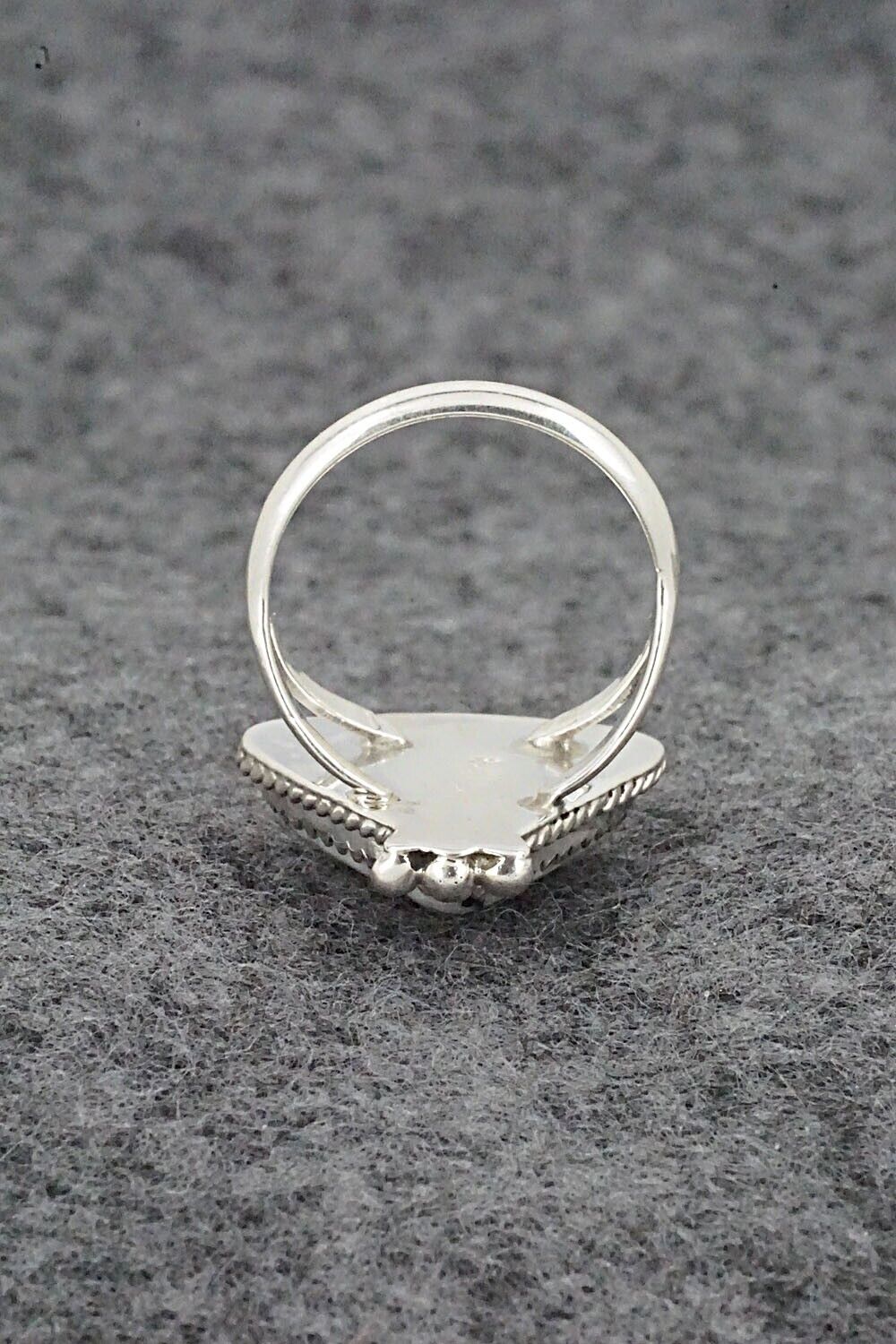 White Buffalo & Sterling Silver Ring - Judy Largo - Size 5.5