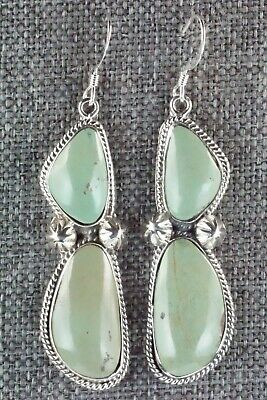 Turquoise & Sterling Silver Earrings - Lee Shorty