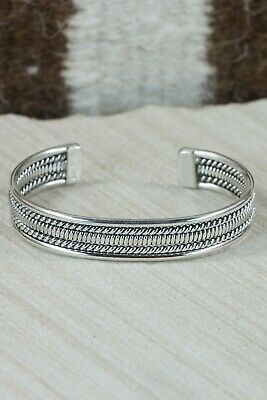 Navajo Sterling Silver Bracelet - Elaine Tahe
